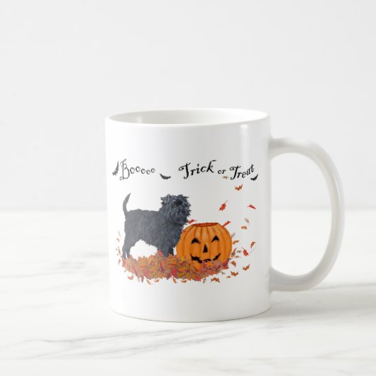 Affenpinscher Halloween Kaffeetasse (Rechts)