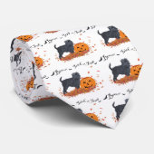 Affenpinscher Halloween Krawatte (Gerollt)