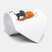 Affenpinscher Halloween Krawatte (Gerollt)