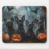 Affenpinscher Halloween-Nachtdoggie Delight Mousepad (Vorne)