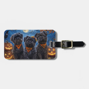 Affenpinscher Halloween Spooky Gepäckanhänger