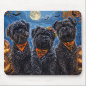 Affenpinscher Halloween Spooky Mousepad (Vorne)