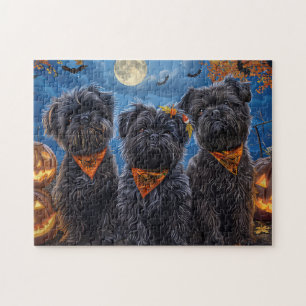 Affenpinscher Halloween Spooky Puzzle