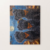 Affenpinscher Halloween Spooky Puzzle (Vertikal)
