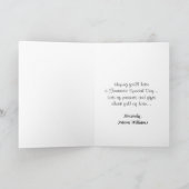 Affenpinscher Happy 1. Geburtstag Karte (Innenseite)