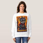 Affenpinscher Happy Howloween Sweatshirt (Vorne ganz)
