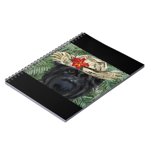 Affenpinscher Hawaii Notizblock (Linke Seite)