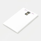 Affenpinscher Heart Mama Post-it Klebezettel (angewinkelt)