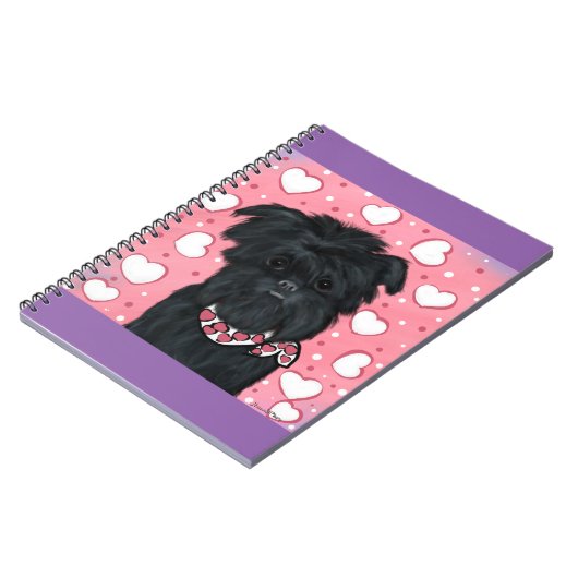 Affenpinscher Hearts Notizblock (Linke Seite)