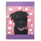 Affenpinscher Hearts Notizblock (Vorderseite)