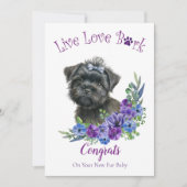 Affenpinscher Hund Adoption, Gotcha Tag Karte (Vorderseite)