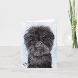 Affenpinscher Hund Art Note Card Karte