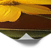 Affenpinscher Hund auf einem Paddle: Ein Landschaf Poster (Ecke)