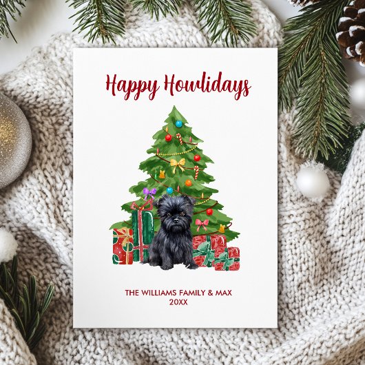 Affenpinscher Hund Familie Weihnachten