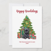 Affenpinscher Hund Familie Weihnachten (Vorderseite)