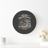 Affenpinscher Hund Große Wanduhr (Zuhause)