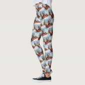 Affenpinscher Hund in Sledge Let it Snow Christmas Leggings (Links)