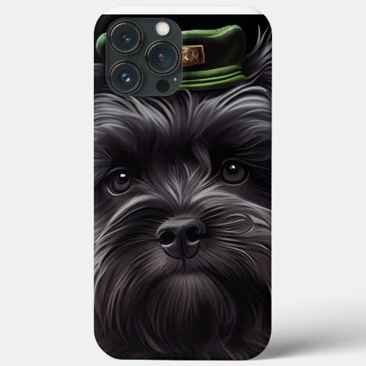 Affenpinscher Hund in St. Patrick's Day Dress Case-Mate iPhone Hülle (Rückseite)