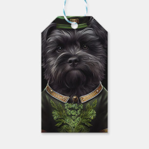 Affenpinscher Hund in St. Patrick's Day Dress Geschenkanhänger