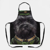 Affenpinscher Hund in St. Patrick's Day Dress Schürze (Vorderseite)