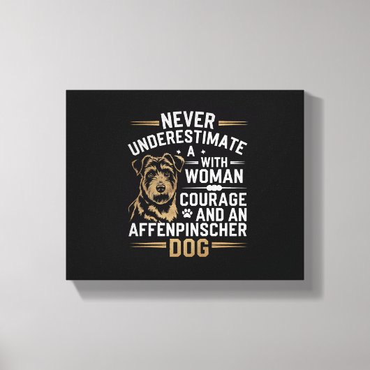 Affenpinscher-Hund Leinwanddruck (Vorderseite)