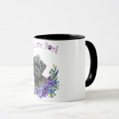 Affenpinscher Hund Mama Floral Tasse (VorderseiteRechts)