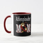 Affenpinscher Hund Mama Tasse (Links)