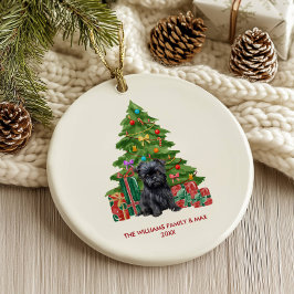 Affenpinscher Hund Personalisiert Weihnachten Keramik Ornament