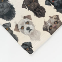 Affenpinscher Hund sieht Collage Pattern