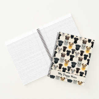 Affenpinscher Hund sieht Collage Pattern Notizblock