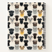 Affenpinscher Hund sieht Collage Pattern Notizblock (Rückseite)
