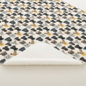 Affenpinscher Hund sieht Collage Pattern Sherpadecke (3/4)