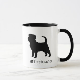 Affenpinscher Hund Silhouette Tasse
