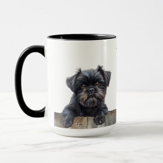 Affenpinscher Hund Tasse (Links)