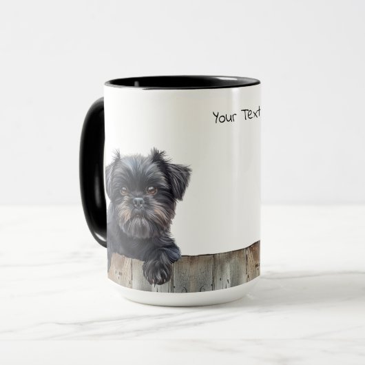 Affenpinscher Hund Tasse (Vorderseite Links)