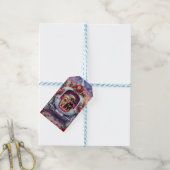 Affenpinscher Hund Valentinstag Geschenkanhänger (Mit Garn)
