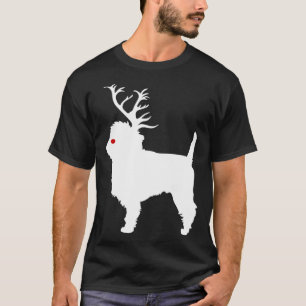 Affenpinscher Hund Weihnachten Rentiere Geweih Xm T-Shirt