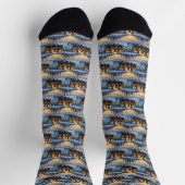 Affenpinscher-Hund Weihnachtsboot Urlaub Socken (Oben)