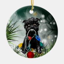 Affenpinscher Hund Weihnachtsschmuck