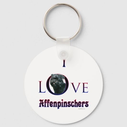 Affenpinscher I Liebe Schlüsselanhänger (Vorderseite)