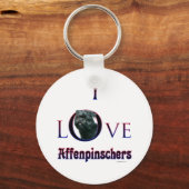Affenpinscher I Liebe Schlüsselanhänger (Vorderseite)