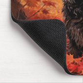 Affenpinscher im Herbst Leaves Fall Inspiriert Mousepad (Ecke)
