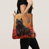 Affenpinscher im Herbst Leaves Fall Inspiriert Tasche (Von Nahem)