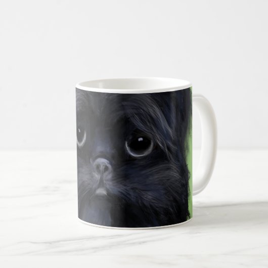 AFFENPINSCHER KAFFEETASSE (VorderseiteRechts)