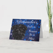 AFFENPINSCHER  KARTE (Vorderseite)