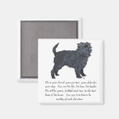 Affenpinscher Keepake Magnet (Vorderseite/Rückseite)