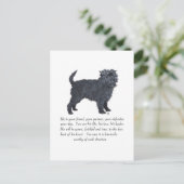 Affenpinscher Keepake Postkarte (Stehend Vorderseite)