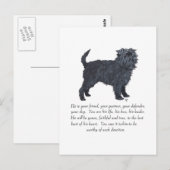 Affenpinscher Keepake Postkarte (Vorne/Hinten)