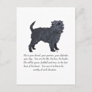 Affenpinscher Keepake Postkarte