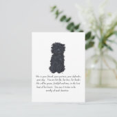 Affenpinscher Keepake Postkarte (Stehend Vorderseite)